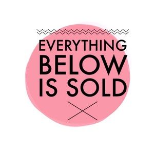 ❌ Everything Below is Sold ❌